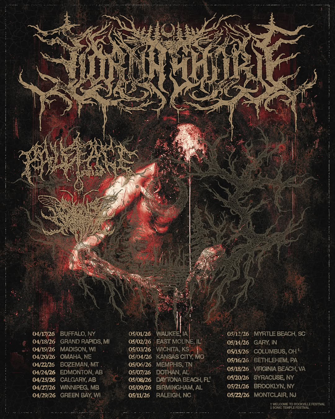 Signs of the Swarm Tour Poster 2026